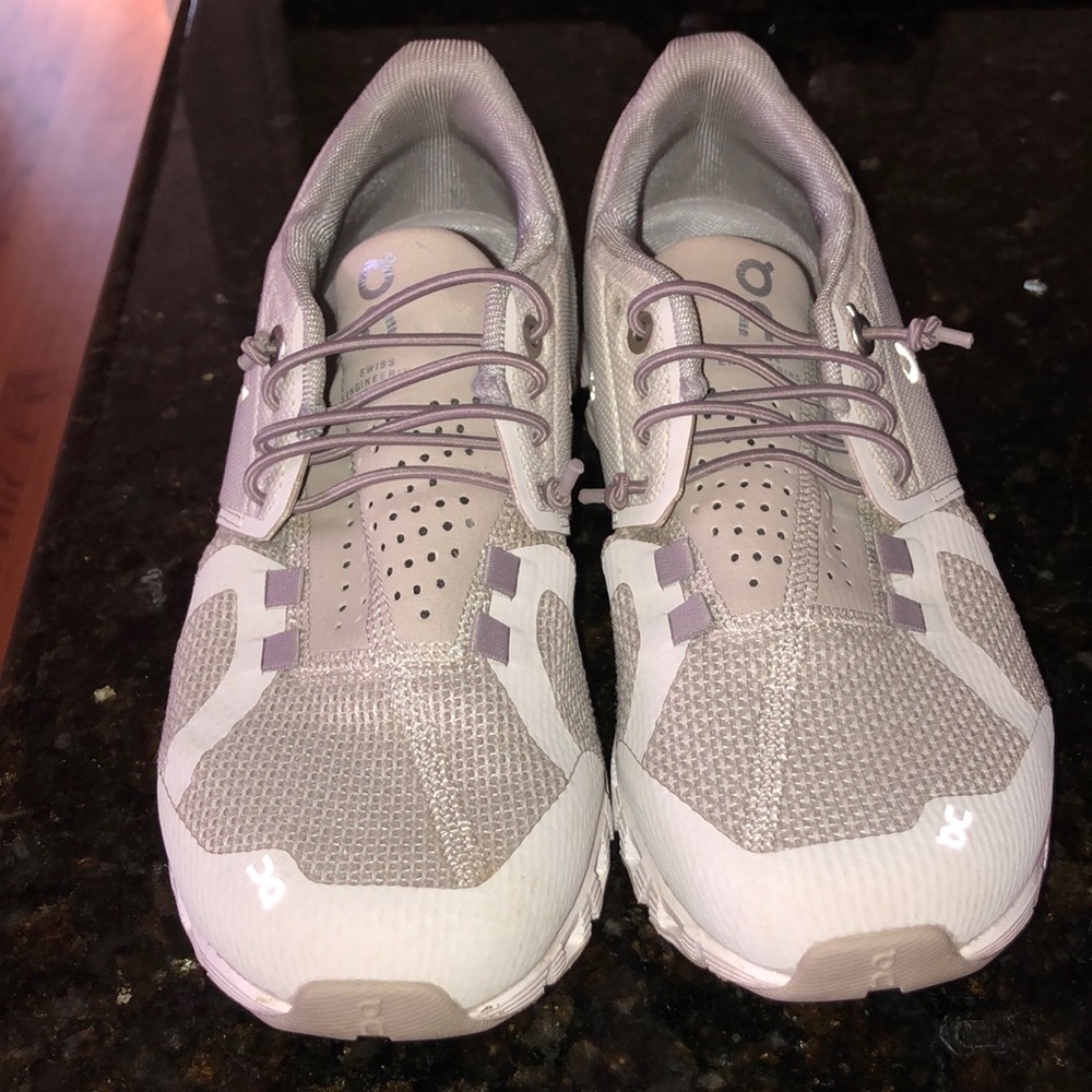 On cloud white shoes